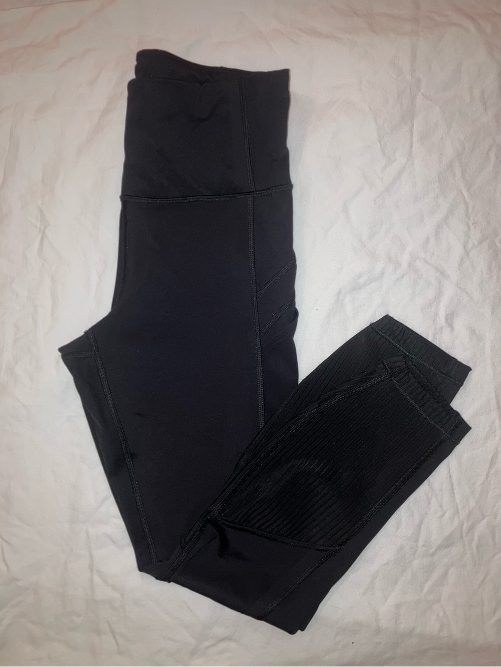 Athleta Black Vitality Rib 7/8 Tight